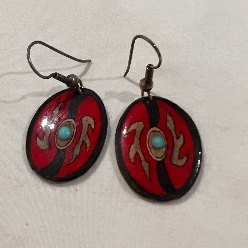 Hand painted earrings